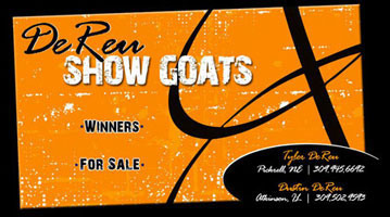 DeReu Show Goats