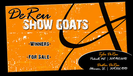 DeReu Show Goats - Illinois