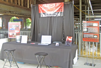 Our booth at Sedalia.