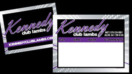 Kennedy Club lambs Stall Card